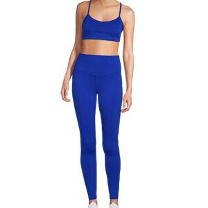 Alo Set - Airlift Bra (L) BNWT + High Waist Leggings (M) BNWOT - Colour Alo Blue